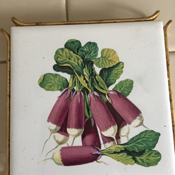 Gien France tile trivets - Picture 6 of 7